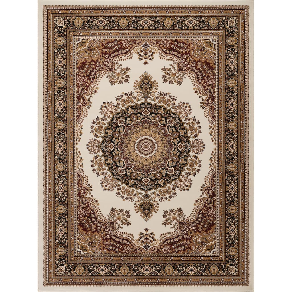 Ivory 5 ft. 3 in. x 7 ft. 3 in. Luxury Area Rug, 0.43 Pile Height – Sophisticated Warmth for Any Room - 6' x 7'