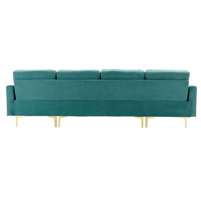 110" L-Shape Convertible Sectional Sofa Couch