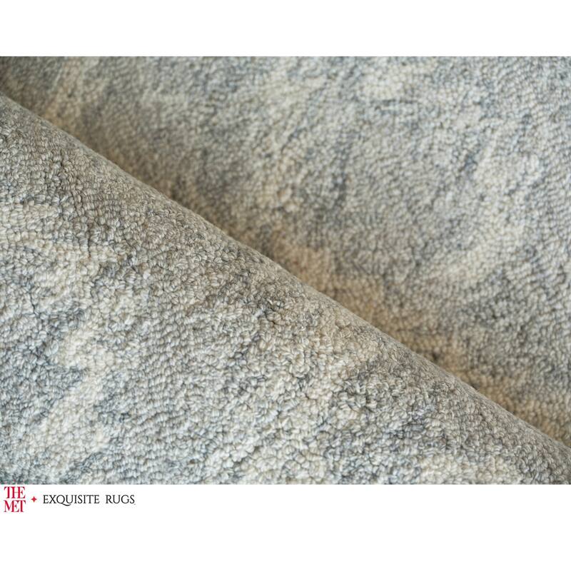 The Met X Exquisite Rugs Bargello Gray Area Rug