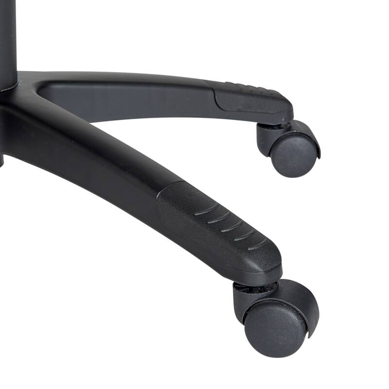 Commander Gaming Chair in Black Faux Leather and Grey Accents