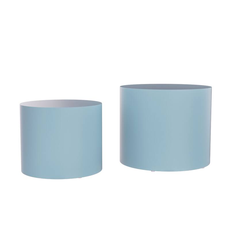 MDF Round Side Table Coffee Table Nesting Table set of 2