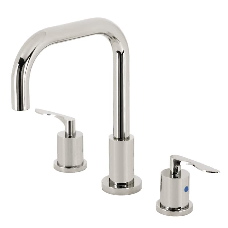 Kingston Brass Serena 1.2 GPM Widespread Bathroom Faucet with Pop-Up - Polished Nickel