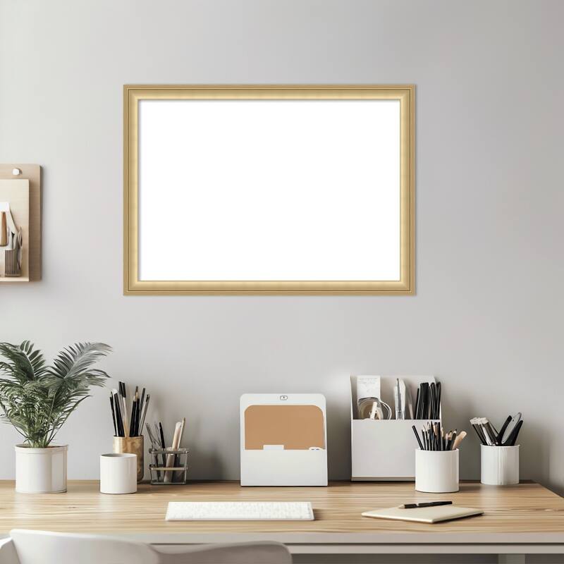 Amanti Art Florence Gold Framed Dry Erase Magnetic Board