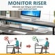 preview thumbnail 33 of 32, L Shaped Desk with Monitor Shelf, Reversible Corner Computer Desk for Office Home 69"