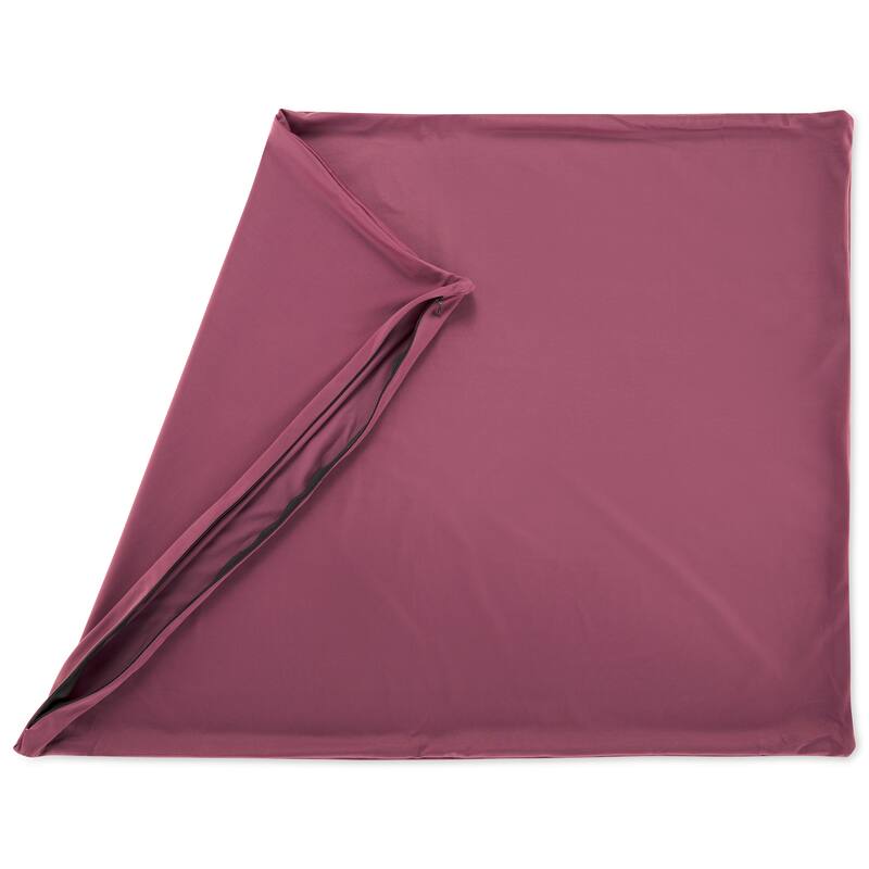 Premium Microbead Pillow, Anti-Aging, Silk like Cover, Burgundy Merlot - ~ Cover, Burgundy Merlot - X-Large