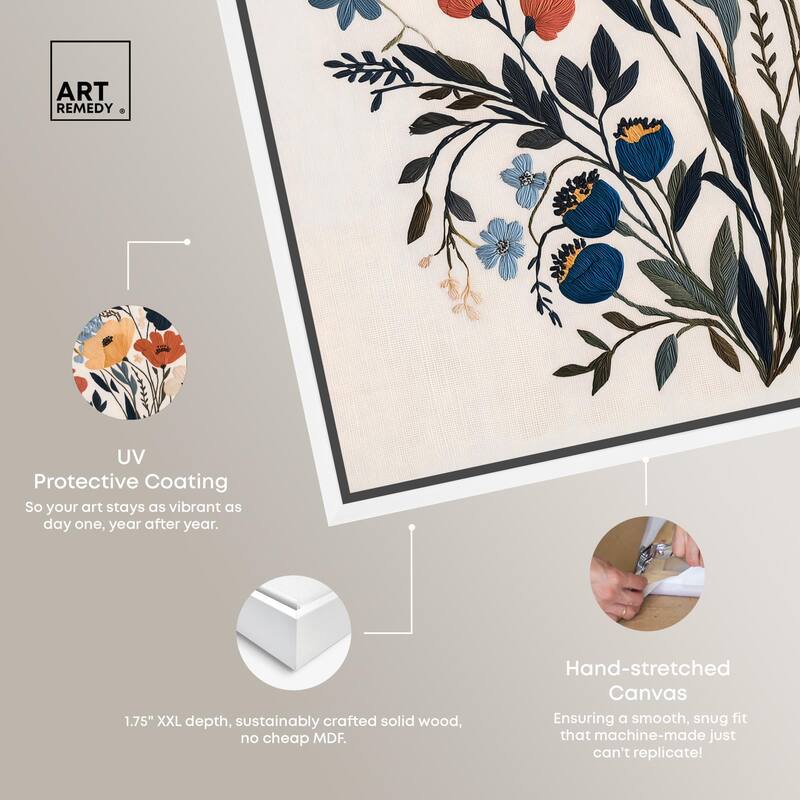 Garden of Threads I Canvas by Art Remedy