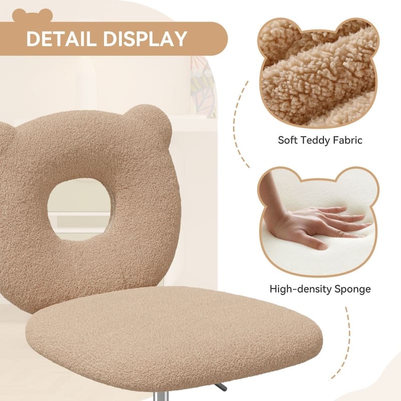 Teddy Fabric 360 Swivel Home Office Chair