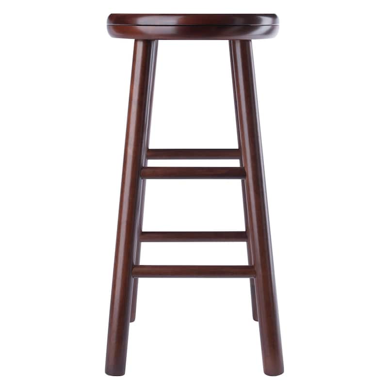 Swivel Seat Counter Stool Set - Walnut Brown - 25.25" - Set of 2