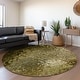 preview thumbnail 44 of 47, Premium Washable Super Soft Solid Imprints Mayfield Rug Brown - 8' x 8' - Round