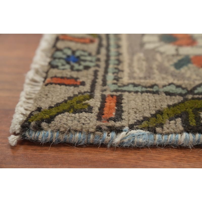 Hand Knotted Oriental 100% Wool Carpet Traditional Floral Yellow & Gold Tabriz Area Rug - 12' 6'' X 9' 6''