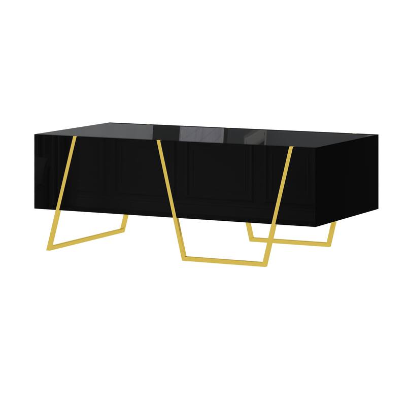 Modern Rectangular High Gloss Coffee Table