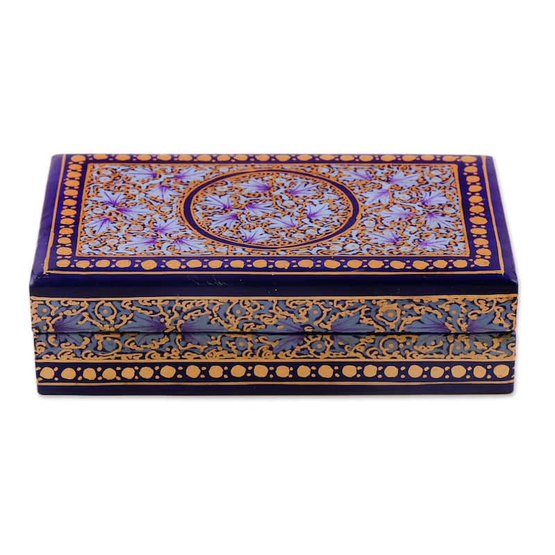 NOVICA Handmade Kashmir Tradition Papier Mache Decorative Box