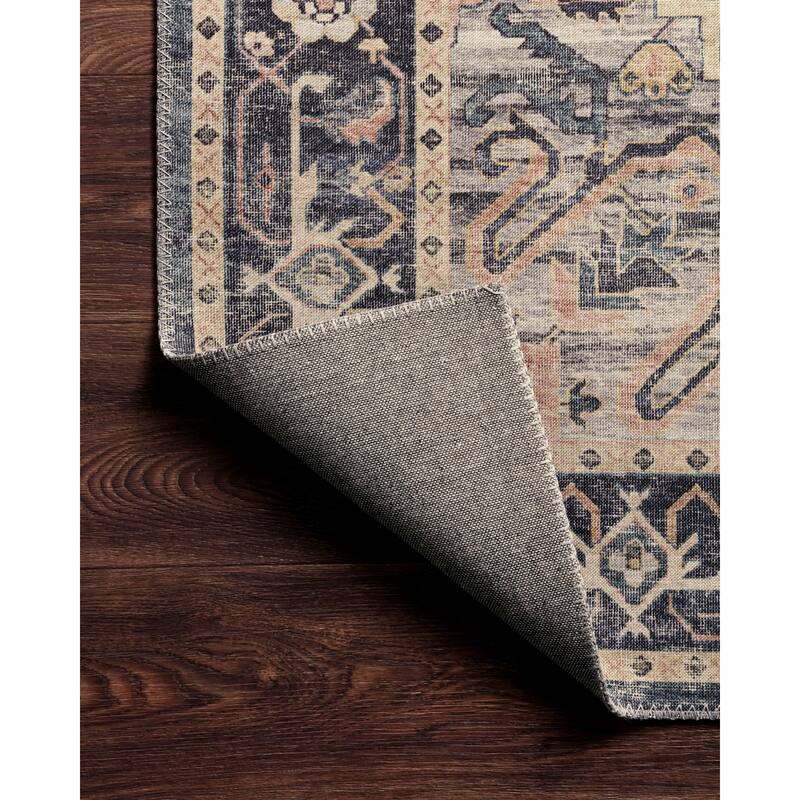 Alexander Home Venetian Printed Medallion Distressed Area Rug