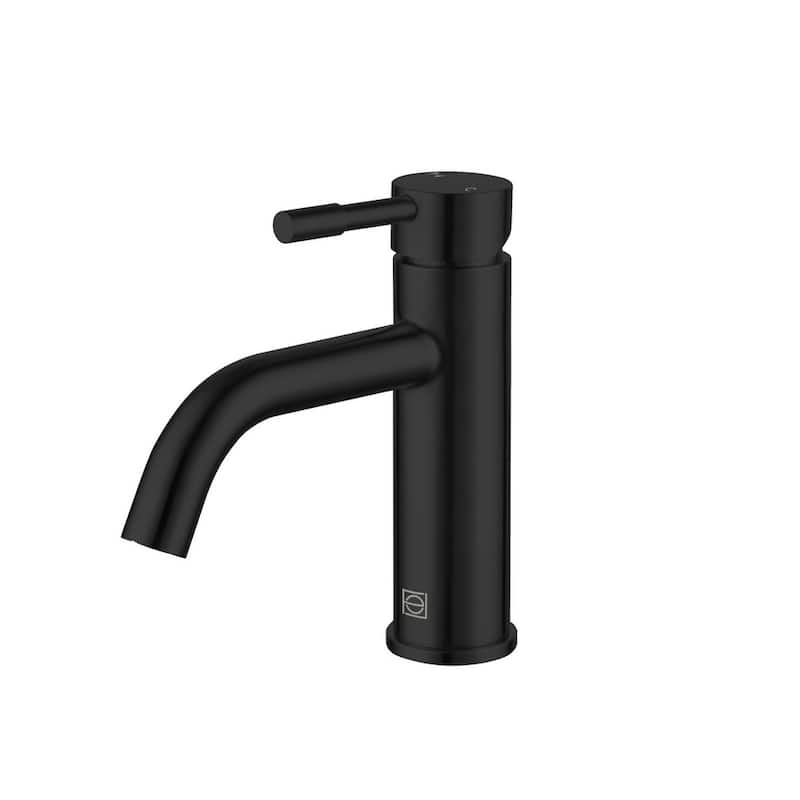 Elegant Lighting FAV-1006 Victor 1.5 GPM Single Hole Bathroom Faucet - Matte Black