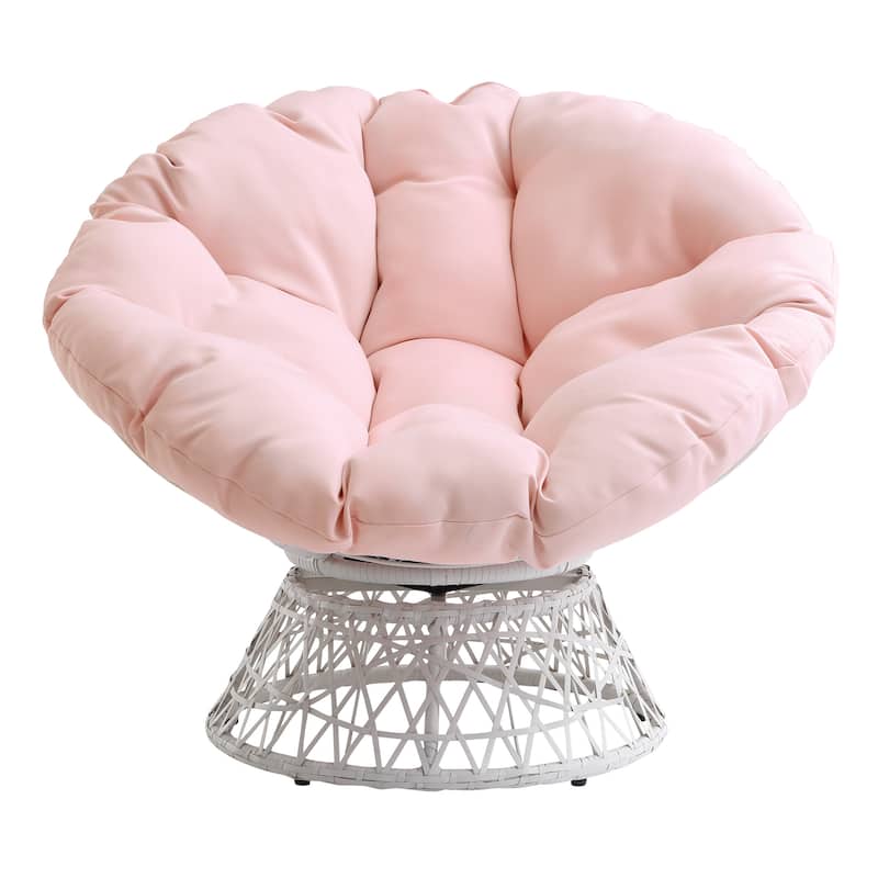The Curated Nomad Avoca Woven Wicker Papasan Chair