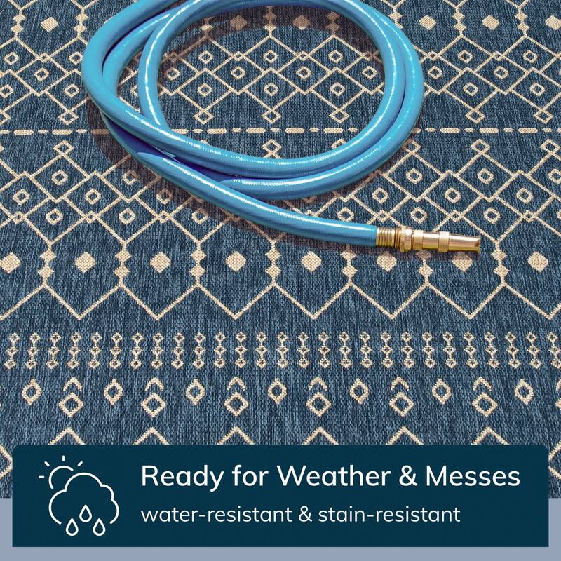 Well Woven Medusa Nord Indoor Outdoor Area Rug