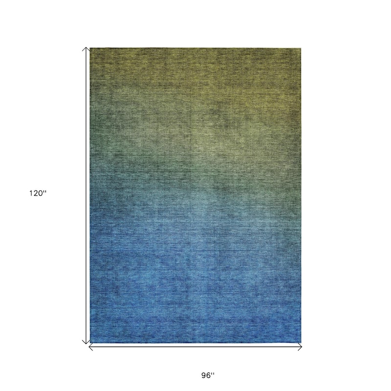 HomeRoots Ombre Transitional Rectangle Outdoor Rug