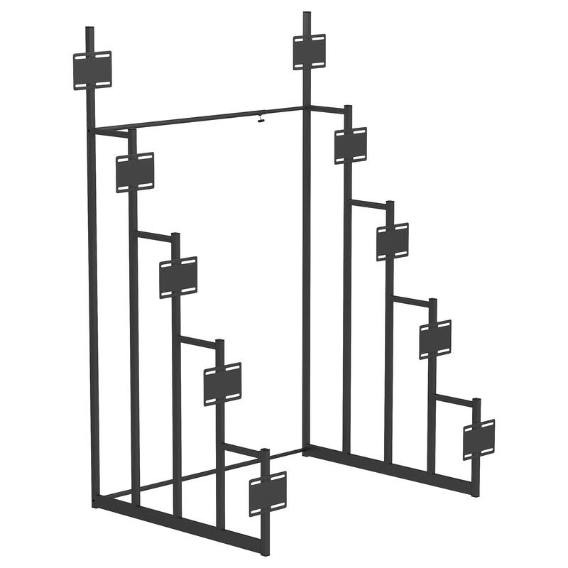Duarto 5-tier Headboard Display Rack Black - Sandy Black