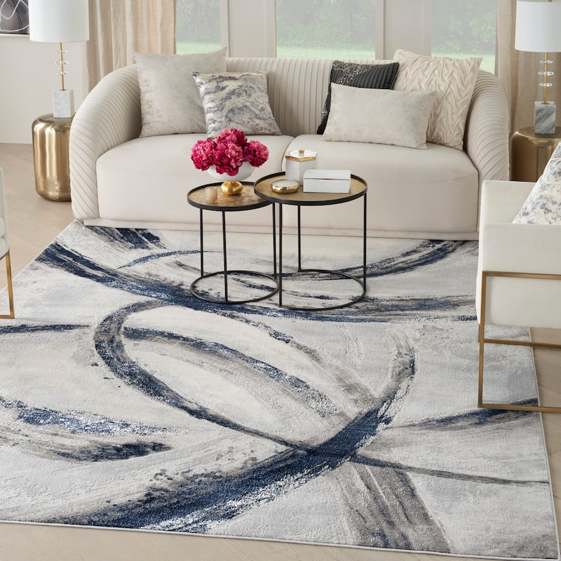 Nourison Brushstrokes Indoor only Abstract Area Rug
