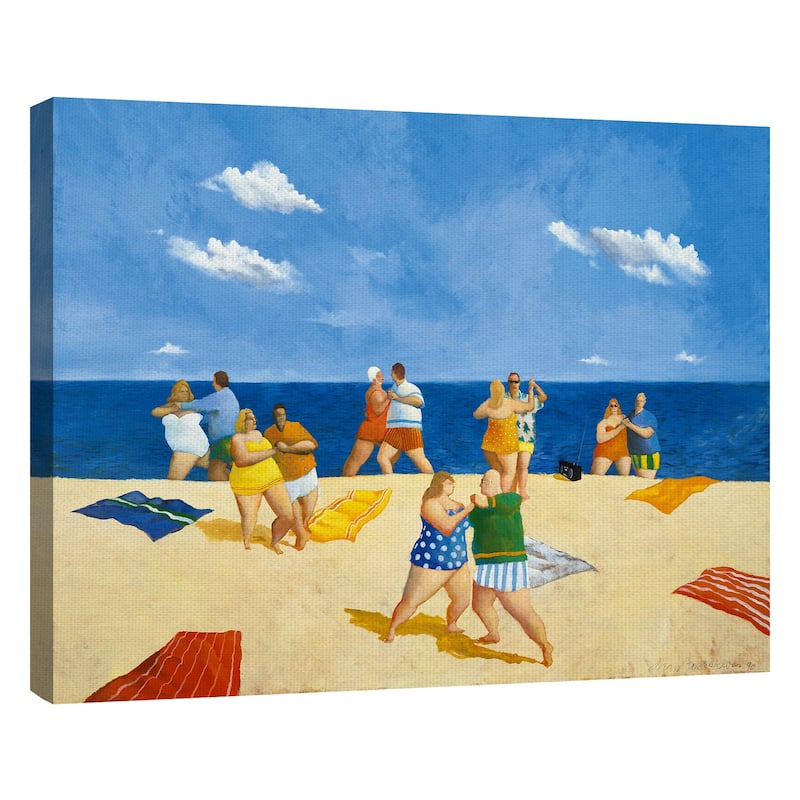 Tango Beach by Michael Paraskevas Canvas Art Print