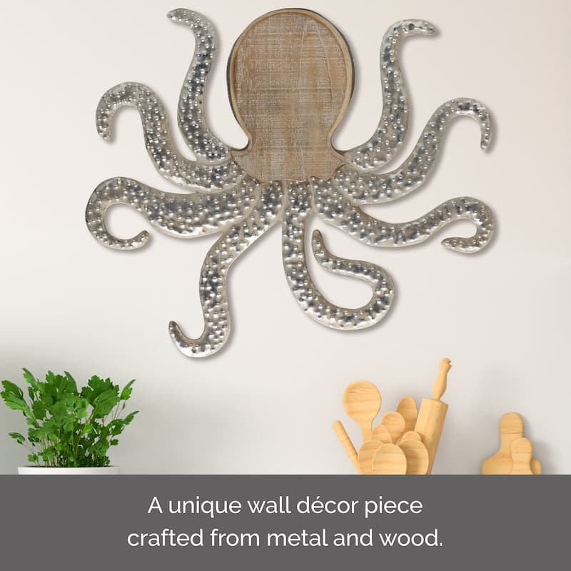 Elements Octopus Wall Decor, 22x29 Inch