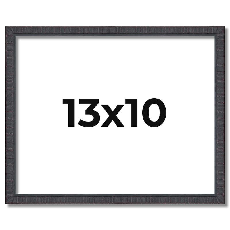 13x10 Frame Brown Solid Wood Picture Frame - Complete Modern Photo