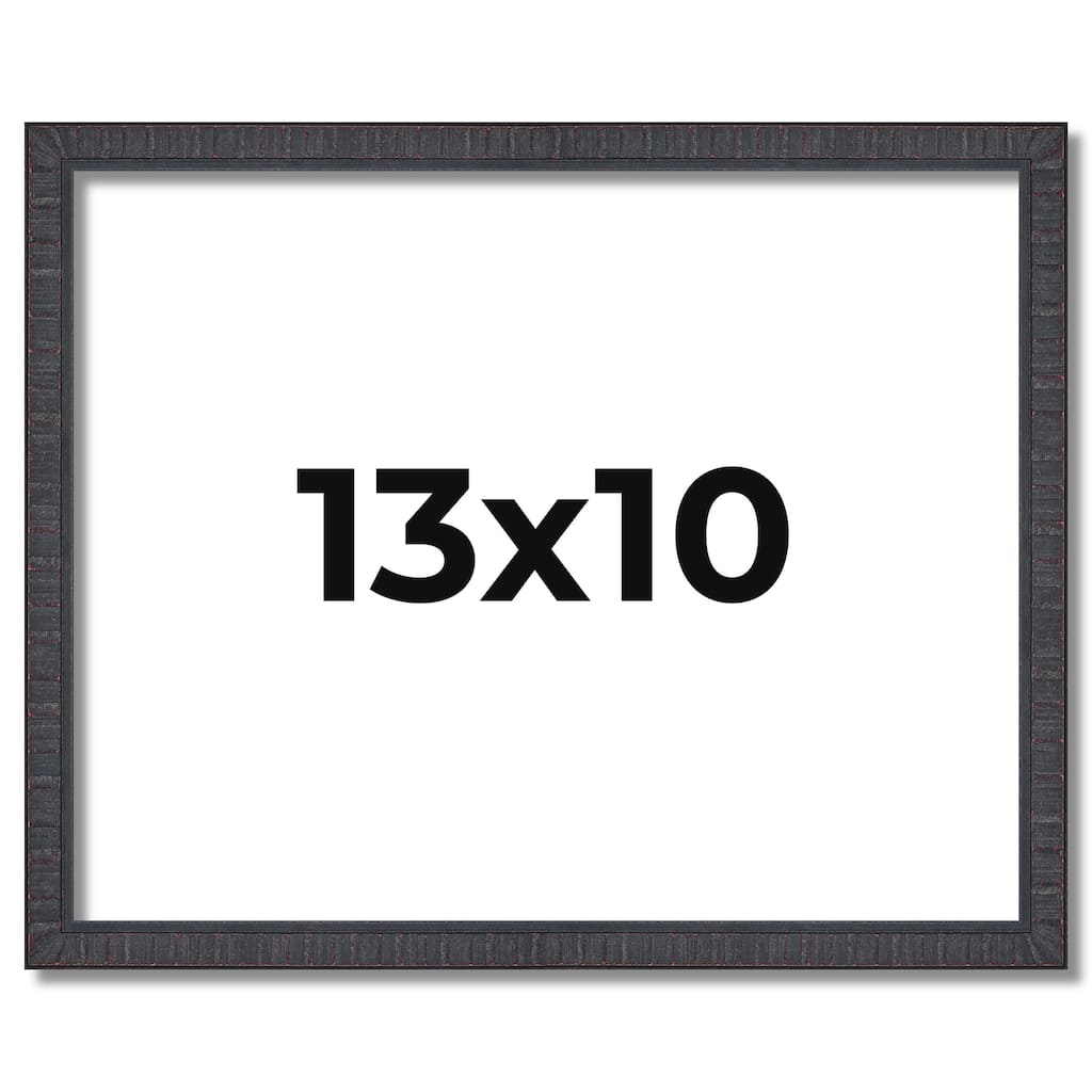 13x10 Frame Brown Solid Wood Picture Frame - Complete Modern Photo