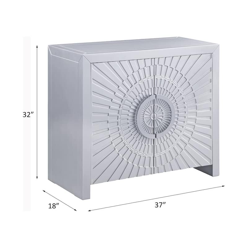 Platinum Finish Console Cabinet