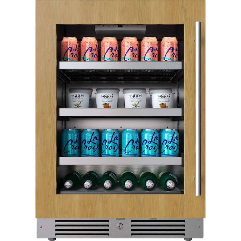 Landmark L3124UI1BGLH 24" Wide 154 Can Capacity Beverage Cooler with - Panel Ready