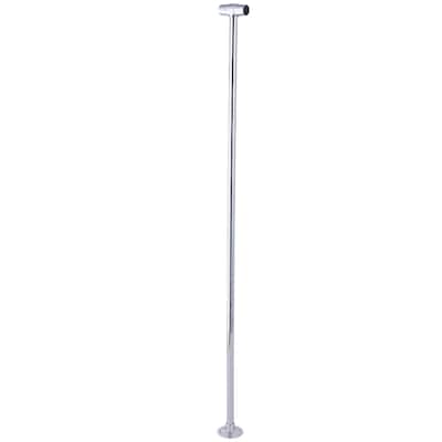 Vintage Shower Curtain Rail Support - Polished Chrome