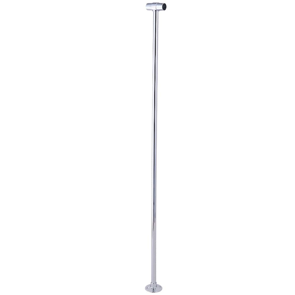 Vintage Shower Curtain Rail Support - Polished Chrome