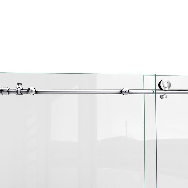 DreamLine Enigma-X 56-60 in. W x 76 in. H Fully Frameless Sliding Shower Door - 56" - 60" W