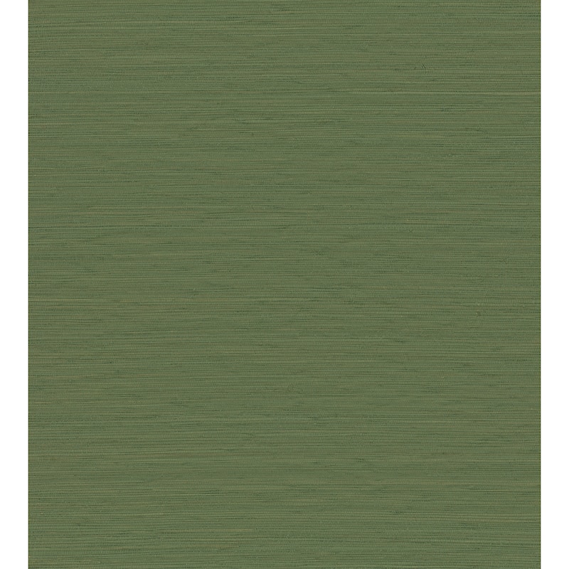 A-Street Prints Kira Green Hemp Grasscloth Wallpaper