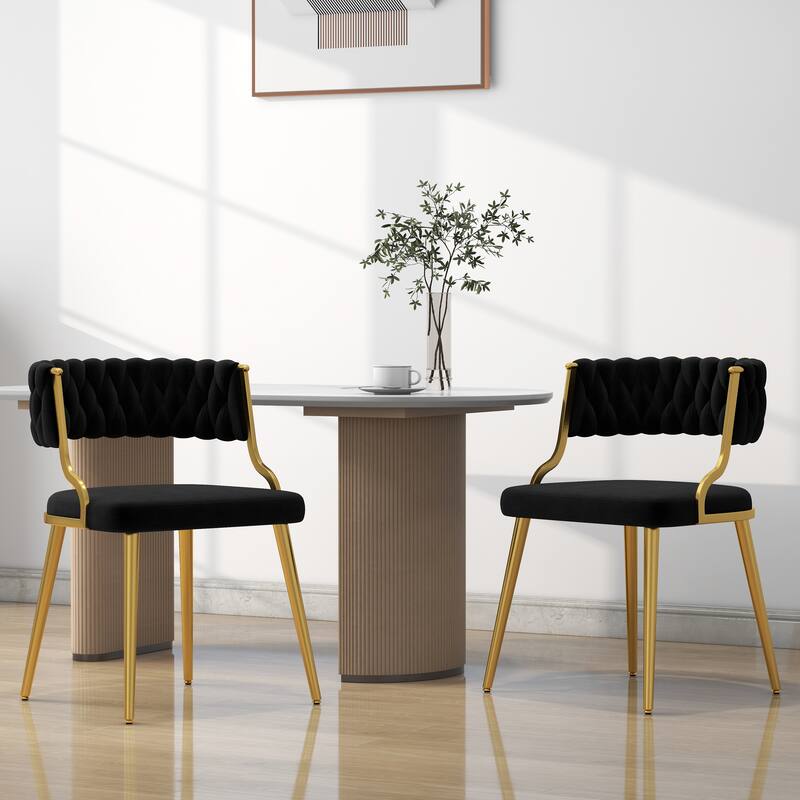 Modern Velvet Dining Chairs Set of 2