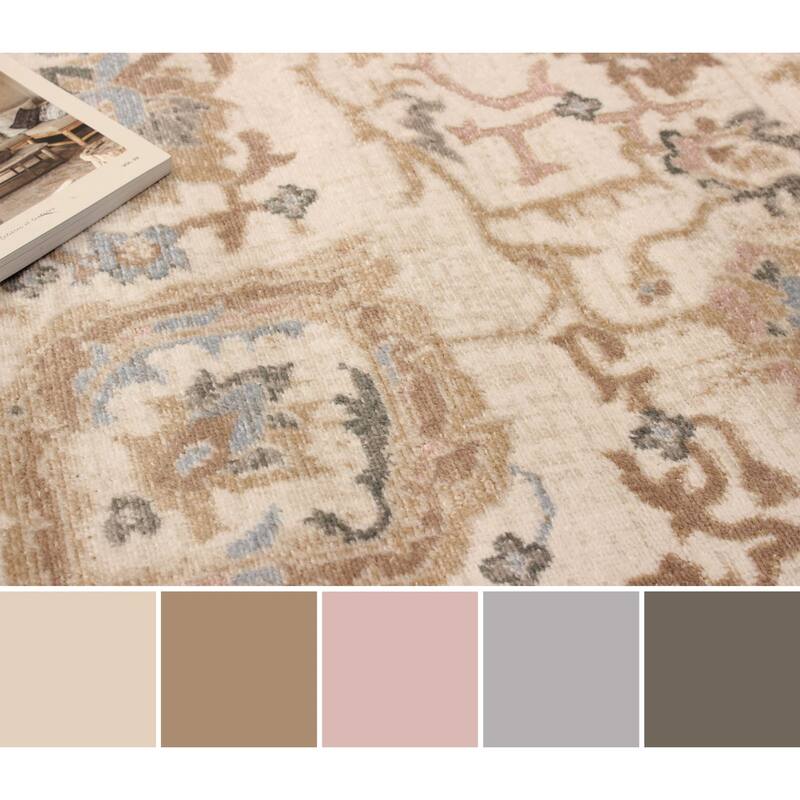 ECARPETGALLERY Machine Woven Tuscany Ivory Area Rug