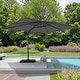preview thumbnail 2 of 26, MAISON ARTS 12 FT Cantilever Umbrella 360 Degree Rotation & 6-Tilt Adjustable 9x12FT-Grey