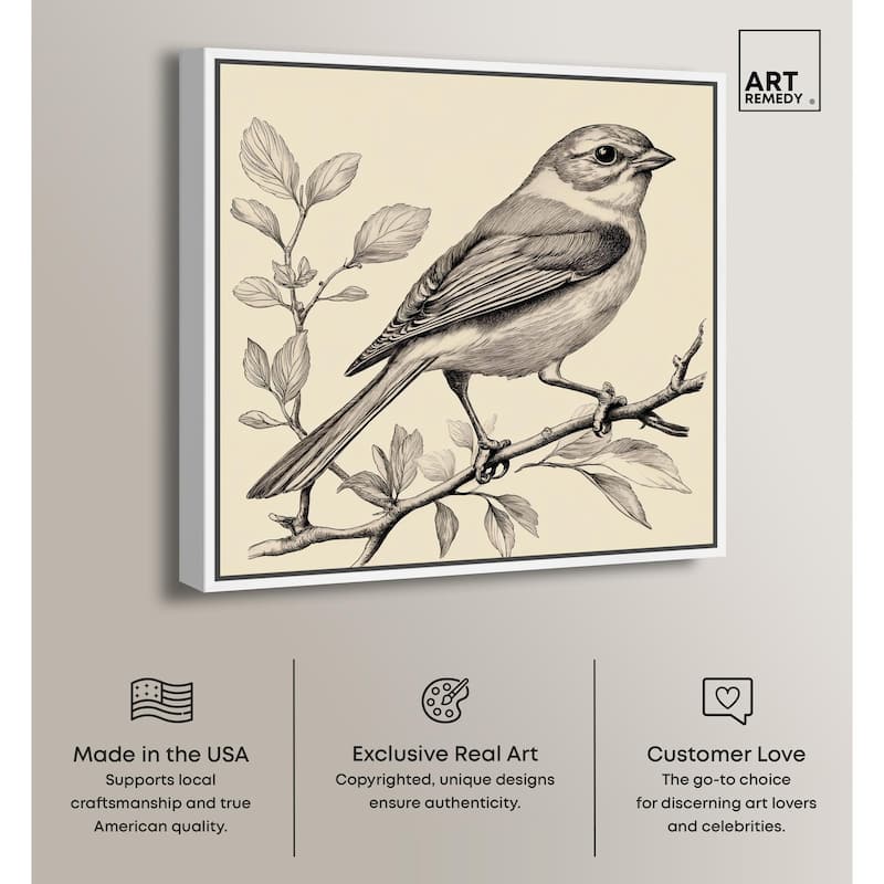 Bird's Gaze Canvas by Art Remedy