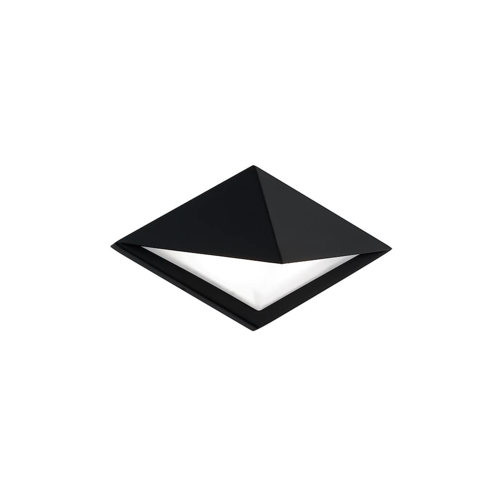 Pique 7in LED Outdoor Wall Sconce 2700K in Black - 7