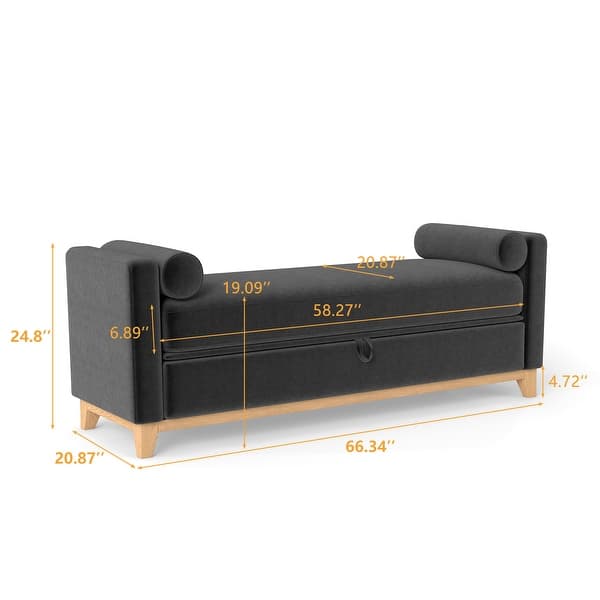 dimension image slide 1 of 4, Sherpa Storage Bench