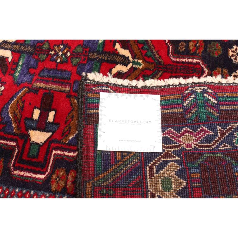 ECARPETGALLERY Hand-knotted Teimani Dark Navy Wool Rug - 3'5 x 6'3