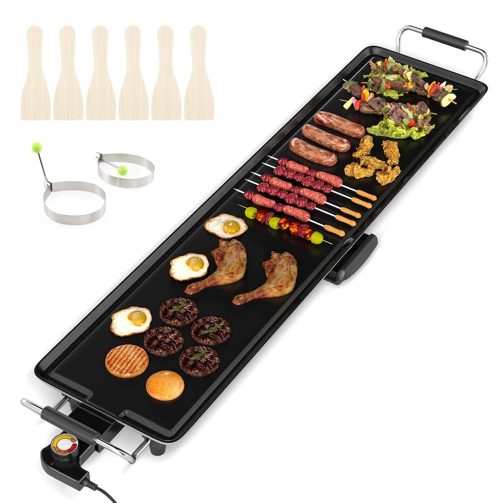 Costway 35" Extra Large electric Teppanyaki Grill with Adjustable