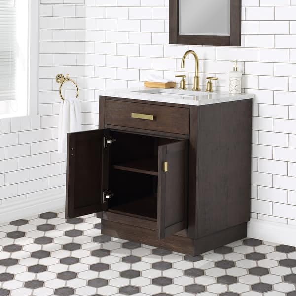Chestnut 30 Single Bathroom Vanity Vanity With Mirror S Overstock 31227661