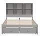 preview thumbnail 20 of 20, Wooden Full Size Bed Platform Bed with Storage Bookcase Headboard, 2 Storage Drawers & Charging Station for Kids Boys Girls