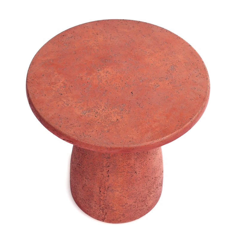 Classic Home Collins 16-inch Concrete Outdoor Accent Table