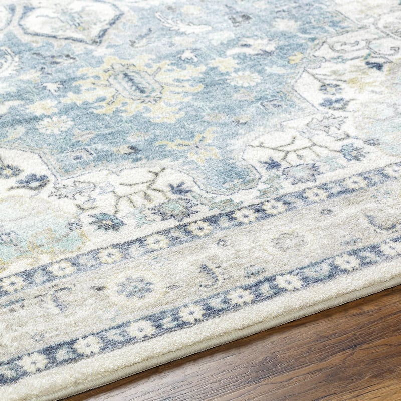 Livabliss Edouart Vintage Medallion Printed Area Rug