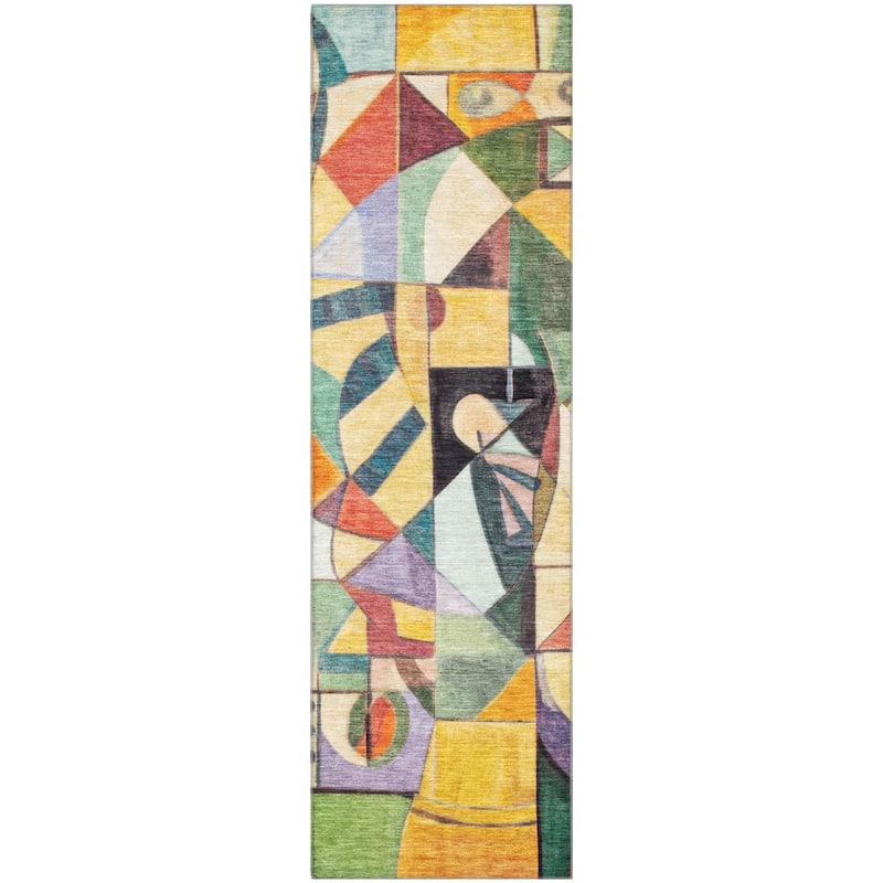 Premium Washable Super Soft Mosaic Contemporary Mayfield Rug