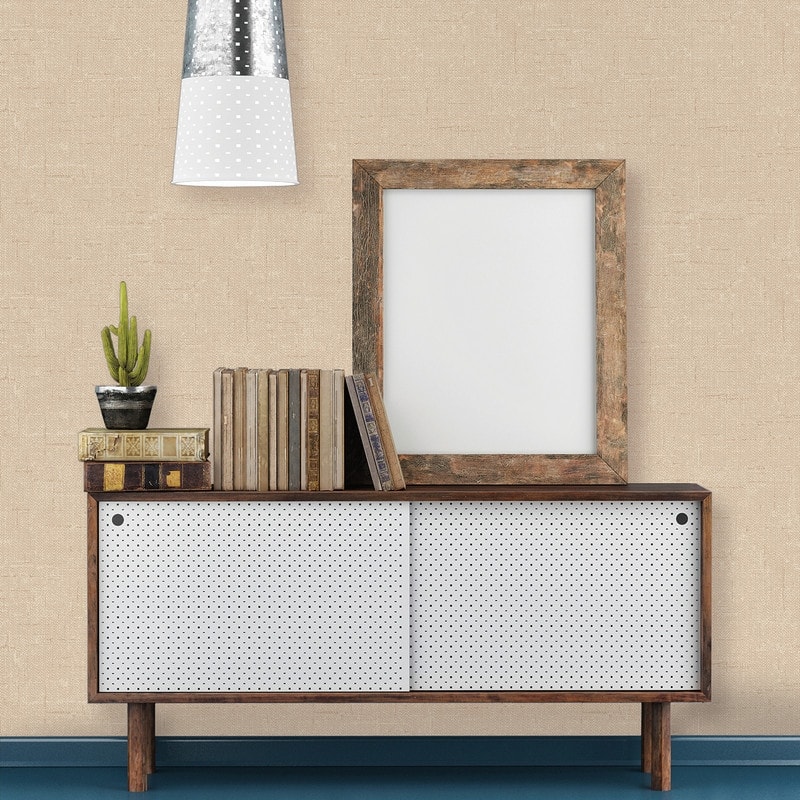 Tempaper Faux Burlap Textured Peel and Stick Wallpaper - 56 sq. ft.