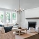 preview thumbnail 3 of 9, LALUZ Farmhouse 5-Light Wood Chandelier French Country Classic Candle Light