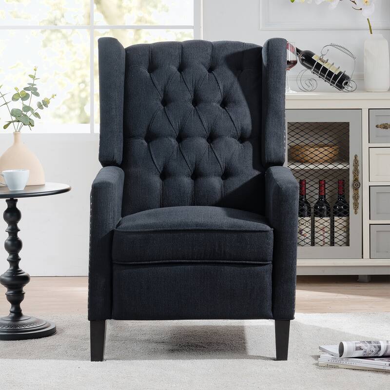 Manual Wing Chair Recliner - Black