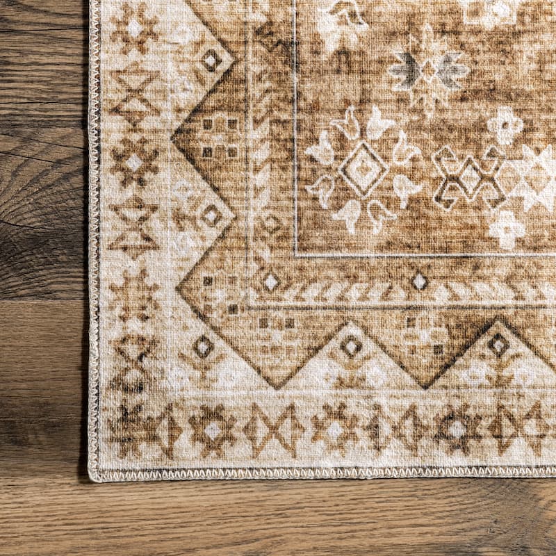 Jessamine Geometric Machine Washable Area Rug